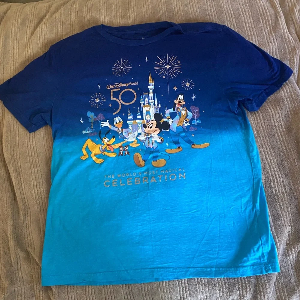 Disney 50th Anniversary Ombré T-Shirt - Picture 1 of 2
